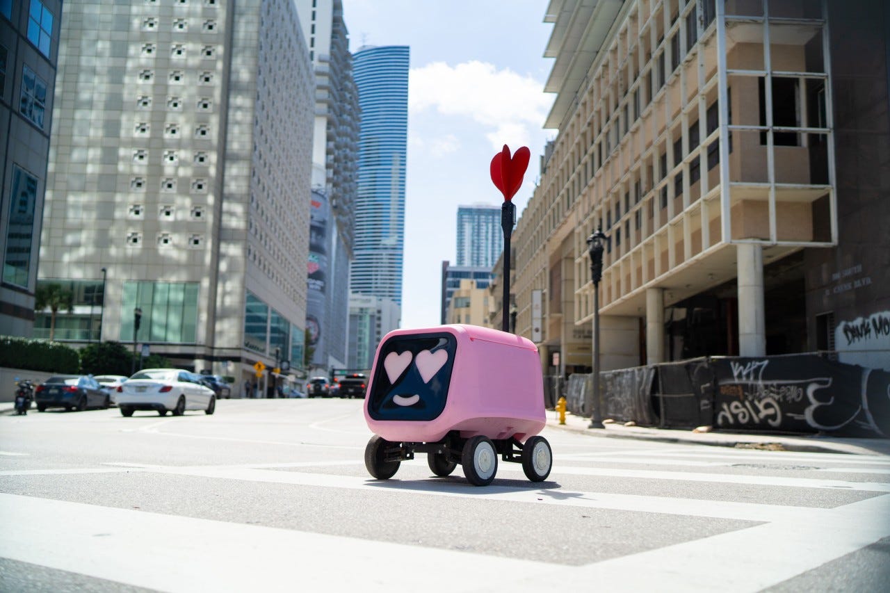 Pinkbot at work